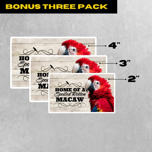 Scarlet Macaw Sticker Pack