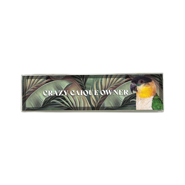 Black Capped Caique Desk Name Plate