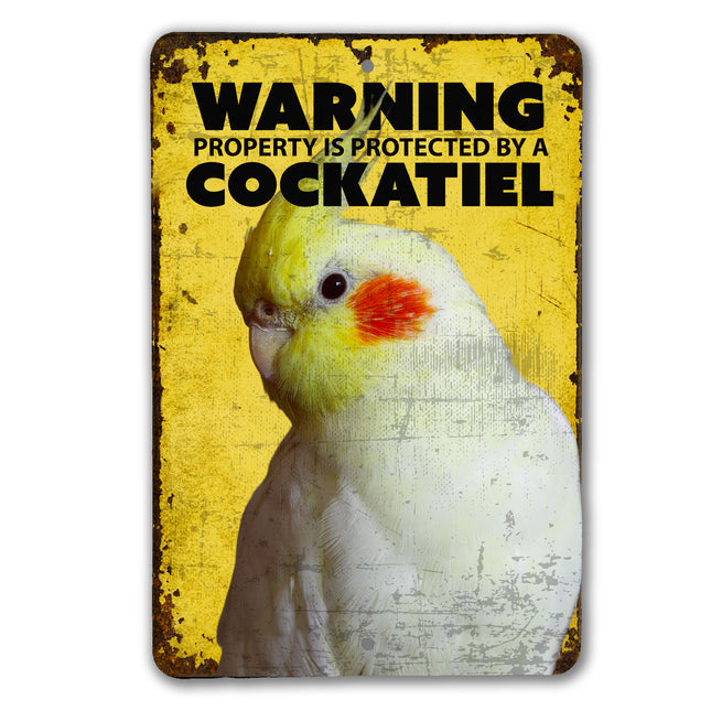 Cockatiel Warning Sign