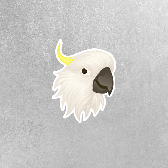 Cockatoo Head Sticker