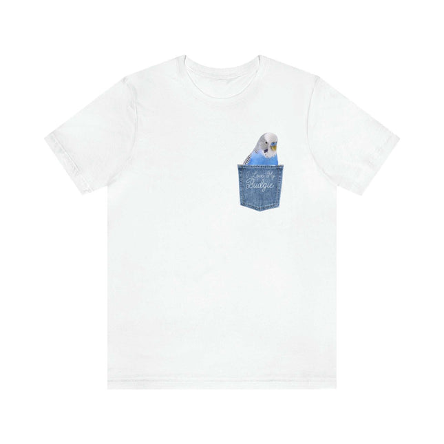 Blue Budgie Pocket Prints T-Shirt