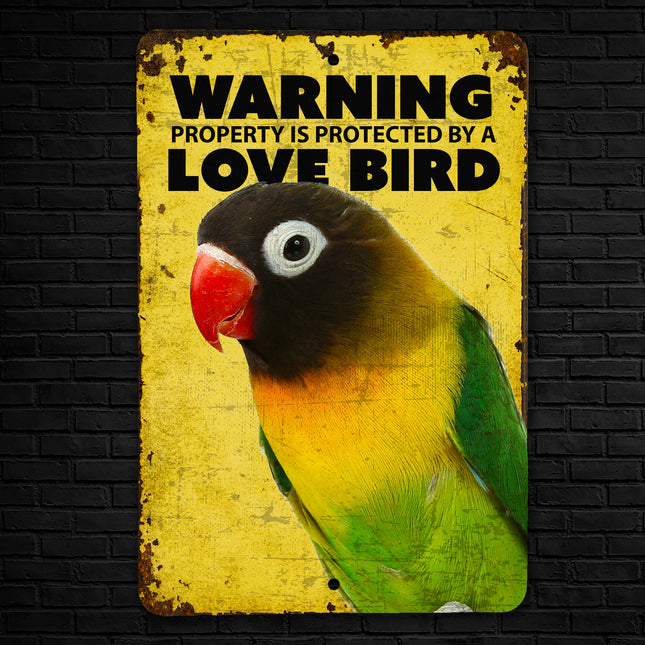 Love Bird Warning Sign