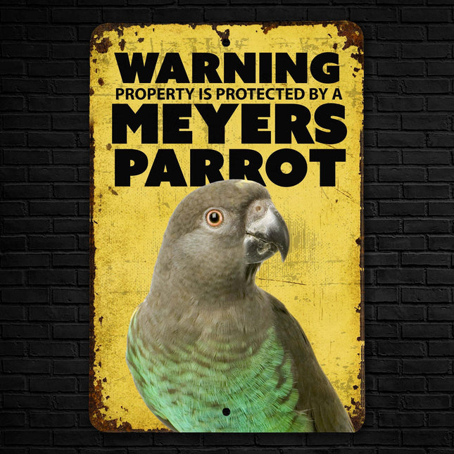 Meyers Parrot Warning Sign