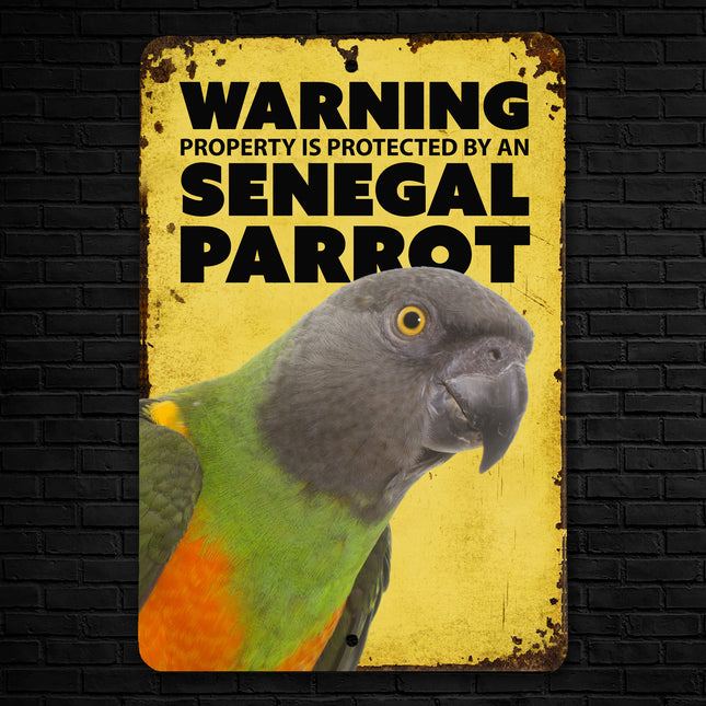 Senegal Parrot Warning Sign