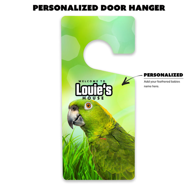 Personalized Yellow Naped Amazon Door Hanger